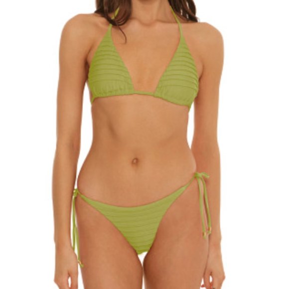 ISABELLA ROSE Sunway Cali Tie Side Hipster Bikini Bottom (M) Kiwi |*FUN & FLIRTY - Picture 8 of 8